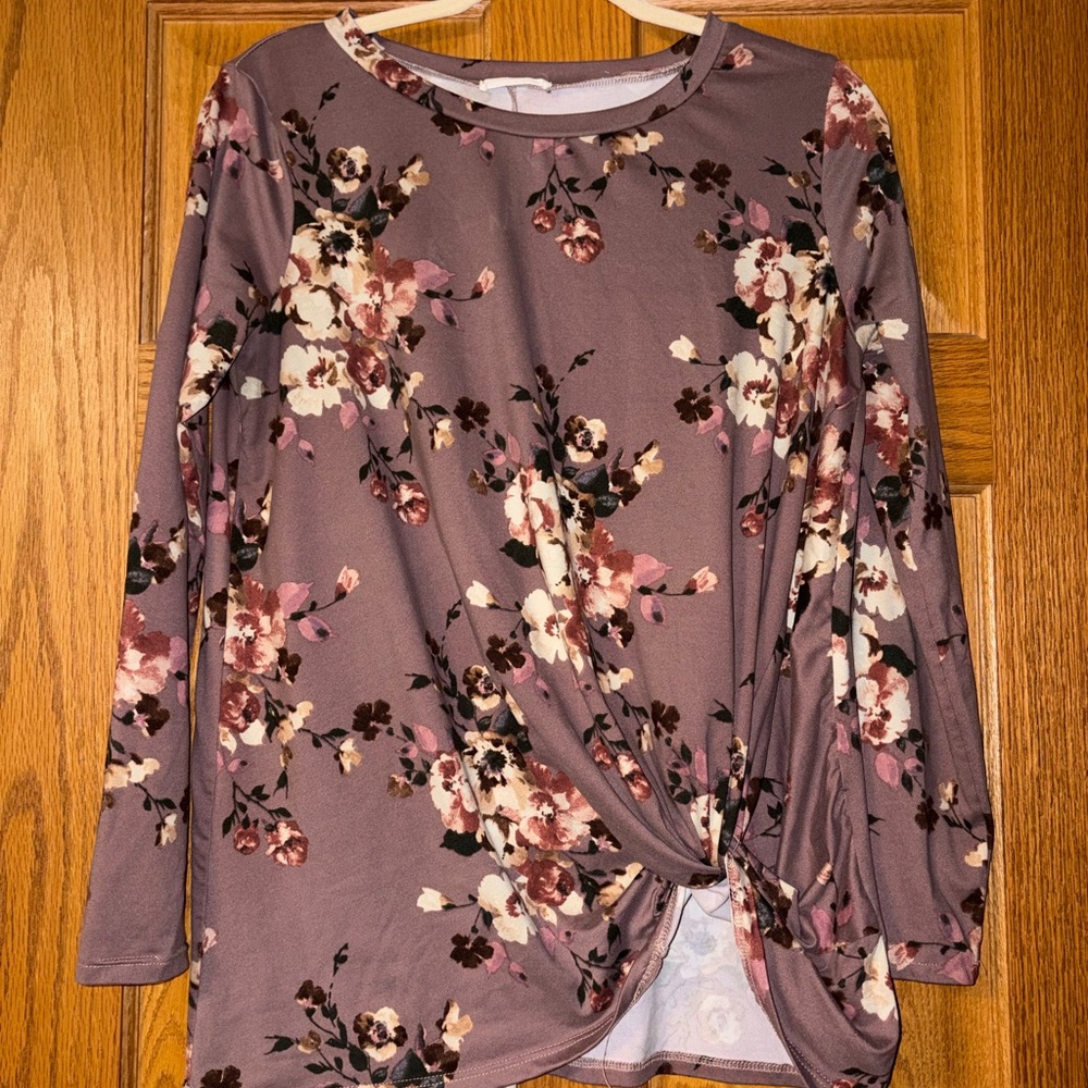 Floral Long Sleeve Women's Top